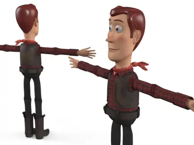  Western Figure Toy Standing Pose 