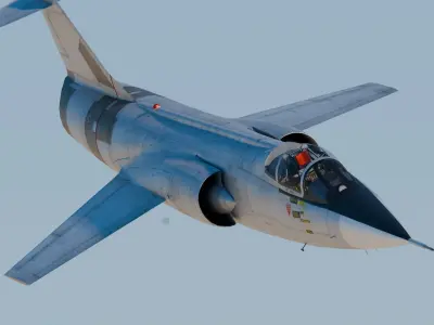 Lockheed F-104 Starfighter 3D model