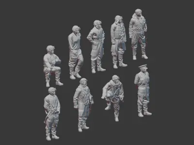 World War 2 Japan Pilot 3D print model
