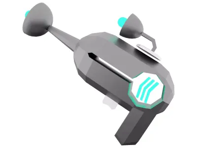3d Pump SG Blaster low poly icon 3D model