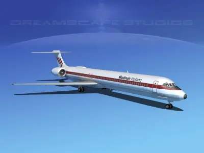 McDonnell Douglas MD80 Martinair 3D model