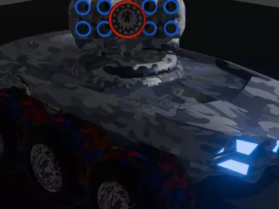 Light Tank Free low-poly 3D model
