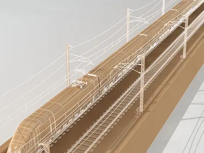 ETR500 Frecciarossa 3D model