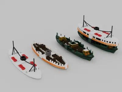 Hong Kong StarFerry for 3D printing 3D print model