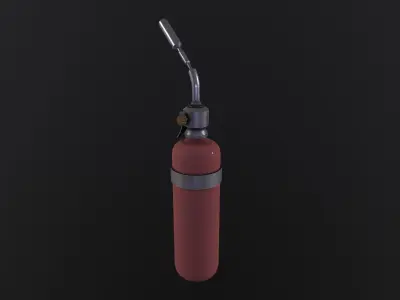 Blowtorch Tool 3D Model Low-poly 3D model