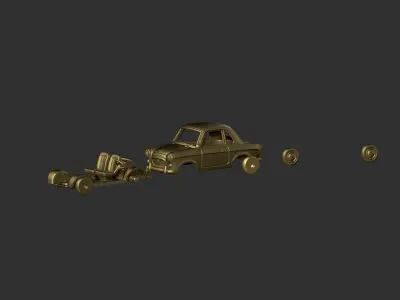 Car  pony toy 3d model  3D print model purchase