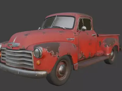 Vintage Rusty Pickup Truck 3D Model 3D model order