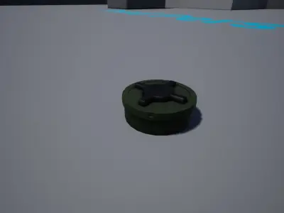  Antipersonnel landmine PMN-2 Low-poly 3D model