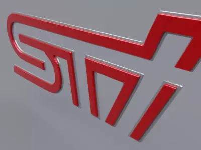 Subaru Logo Set 3D model