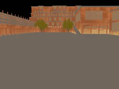 Old SHRINE medieval  Free low-poly 3D model
