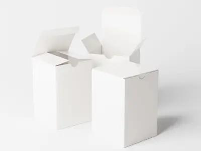 Tuck Top Box Low-poly 3D model