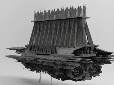 Grand Cathedral Airship 12  3D model