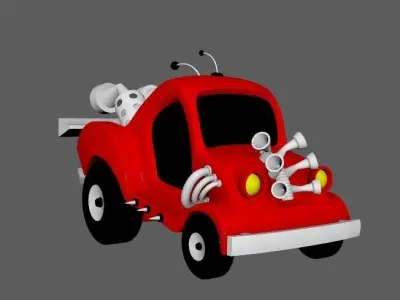 Race Car Free low-poly 3D model