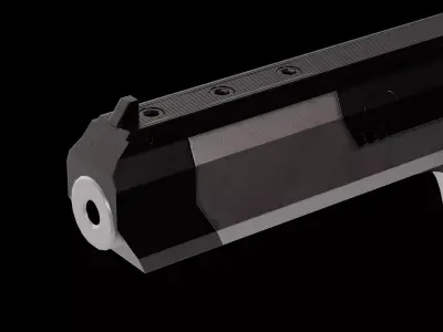 CZ 122 Sport 22LR pistol Low-poly 3D model