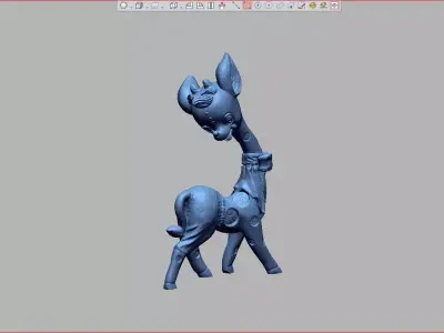 Mother deer 3D model