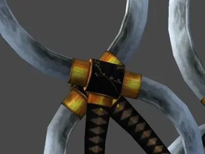 sennaribyoutan katana Low-poly 3D model