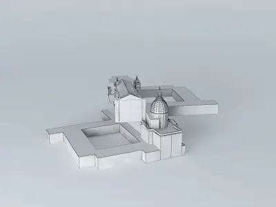 Our Lady of the Rosary Church and Convent of Santo Domingo Pa... Free 3D model