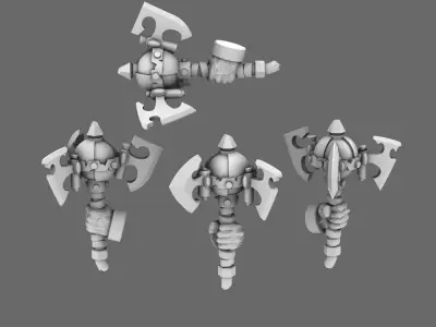 SO Blue Lads Elf Looted Axe Mauls LEFT 3D print model