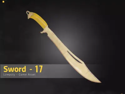 Sword-17 Low-poly 3D model