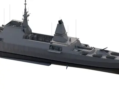 US NAVY USS STEALTH CRUISER 3D model