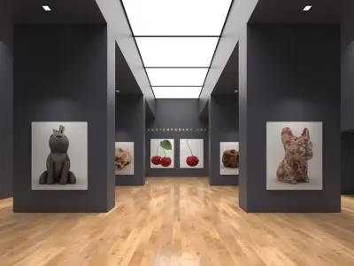 Art Gallery 012 3D model purchase