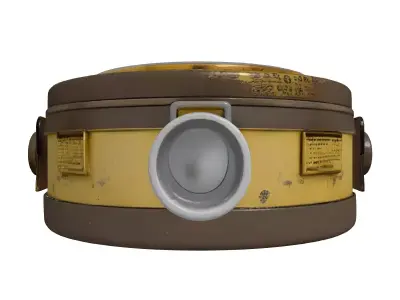 Distressed Industrial SciFi Gauge 3D model