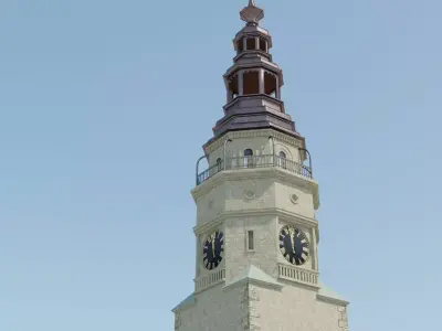 Tower roof renaissance 3D model