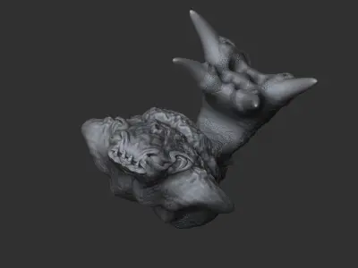 monster sea worm alien scifi  3D model