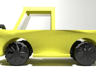Cartoon Vehicle - Truck 3D model