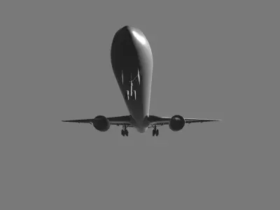 Boeing 777 Free low-poly 3D model
