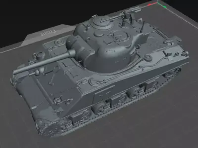 Tank WW2 Legendary T34 Panzer IV Tiger I M4 Sherman 3D Model Pack
