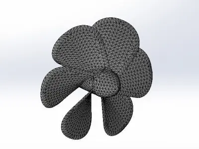 PROPELLER flower 3D model