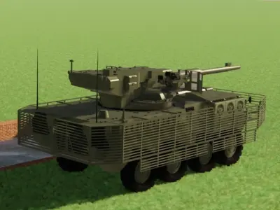 M1128 Moving Gun System 3D model
