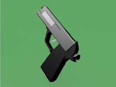 M8 pistol Free low-poly 3D model