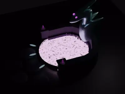 portal game assets Low-poly 3D model