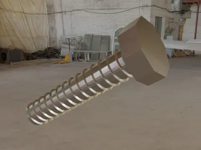 Low Poly Game Bolt Free 3D model