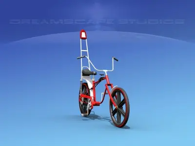 1970s US boys Chopper Style Bicycle 3D model