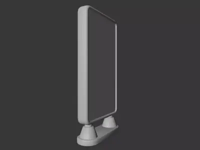 Low Poly Digital Billboard 3D model buy