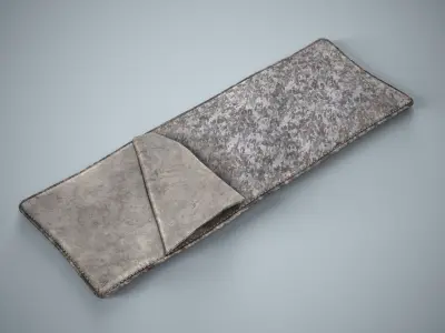 Military Sleeping Bag - Winter Pixel Bedroll Low-poly 3D model