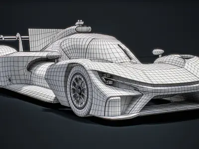 Toyota GR H2 Racing Concept WEC Season 2026 Hydrogen Car 3D model