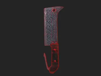 Assault Cleaver Low-poly 3D model