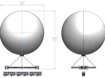 CHINESE SPY BALLOON 3D model