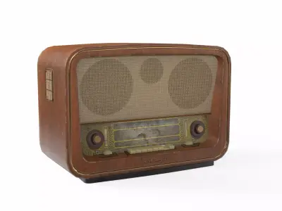 Radio Belarus 57 Low-poly 3D model