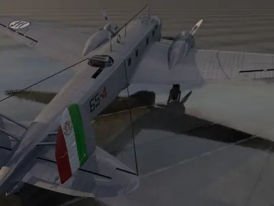 Fiat Br-20M Cicogna 3D model