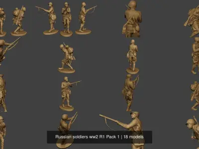 Russian soldiers ww2 R1 Pack 1