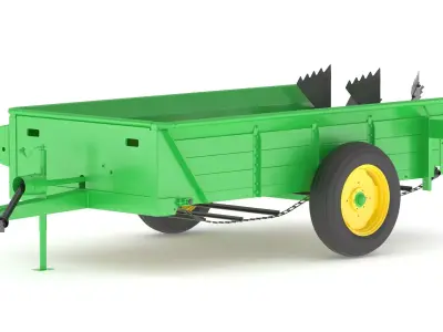 John Deere 34 Muck Spreader 3D model