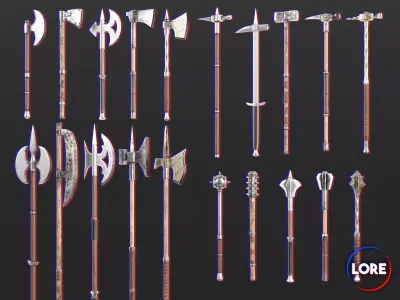 Medieval Collection Heavy Weapons 3D Model Pack