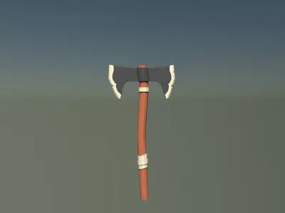 LowPoly Axes Pack Free low-poly 3D model