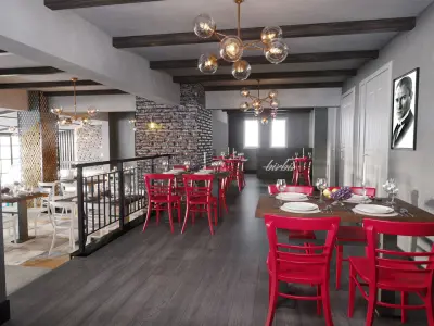 Restaurant Scene 01 3D Model 3D model