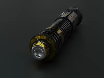Scifi Star Wars Lightsaber Black 3D model
